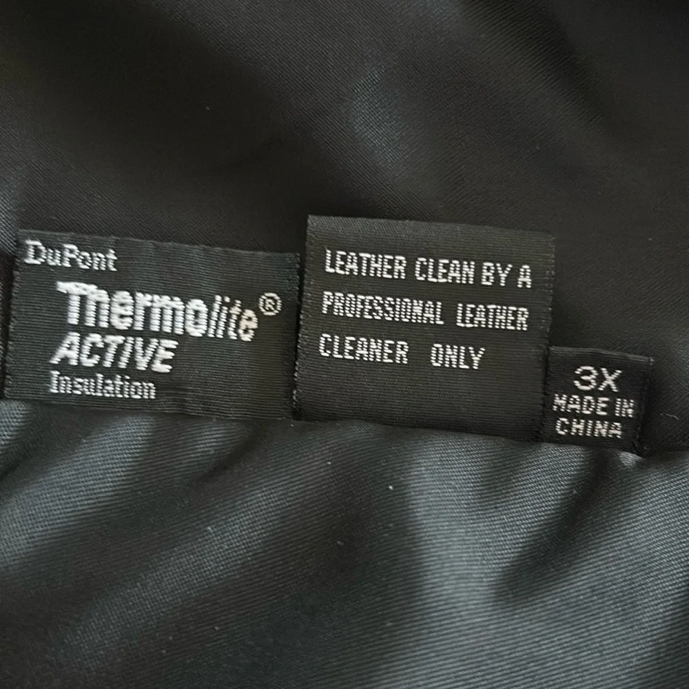 Tibor Leathers - Women’s Black Thermolite Insulated Jacket, 3x - Picture 10 of 13